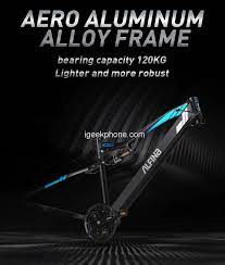 ALFINA FX-03 Plus 1000W up to 50 kph and 90 km range fully electric Mountain/Snow/Beach Ebike 48V 17Ah Lithium Battery with 26 Inch Wheels and 4.0 Fat Boy Tyres