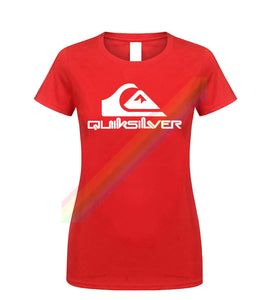 Quiksilver Classic White Logo T Shirt For Men Limitied Edition Unisex Brand T-shirt Cotton Amazing Short Sleeve Tops