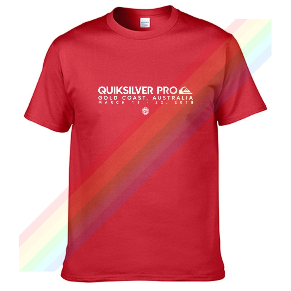 Quiksilver Gold Coast Australia March Men Women Summer 100% Cotton Black Tees Male Newest Top Popular Normal Tee Shirts Unisex