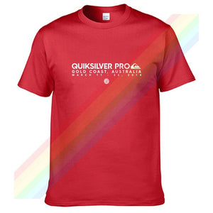 Quiksilver Gold Coast Australia March Men Women Summer 100% Cotton Black Tees Male Newest Top Popular Normal Tee Shirts Unisex