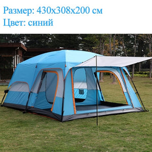 The camel outdoor New big space camping outing two bedroom tent ultra-large hight quality waterproof camping tent Free shipping