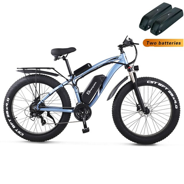 Shengmilo Electric bicycle 1000W  Fat Tire Electric Bike MX02S Adult ebike Mountain Cycling Bicycle  48V17AH Lithium Battery