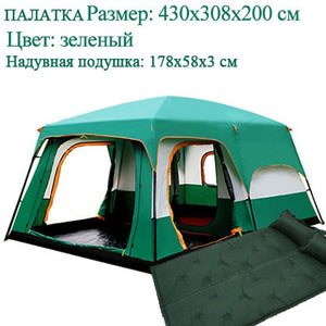 The camel outdoor New big space camping outing two bedroom tent ultra-large hight quality waterproof camping tent Free shipping