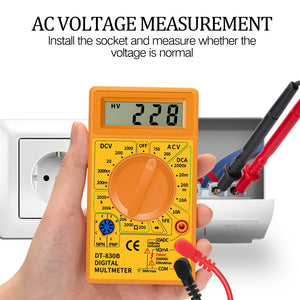 LCD Digital Handheld Multimeter DT830B Mini Voltmeter Ammeter Ohm Tester 750/1000V AC/DC Multi Meter Digital Multimeter Meter