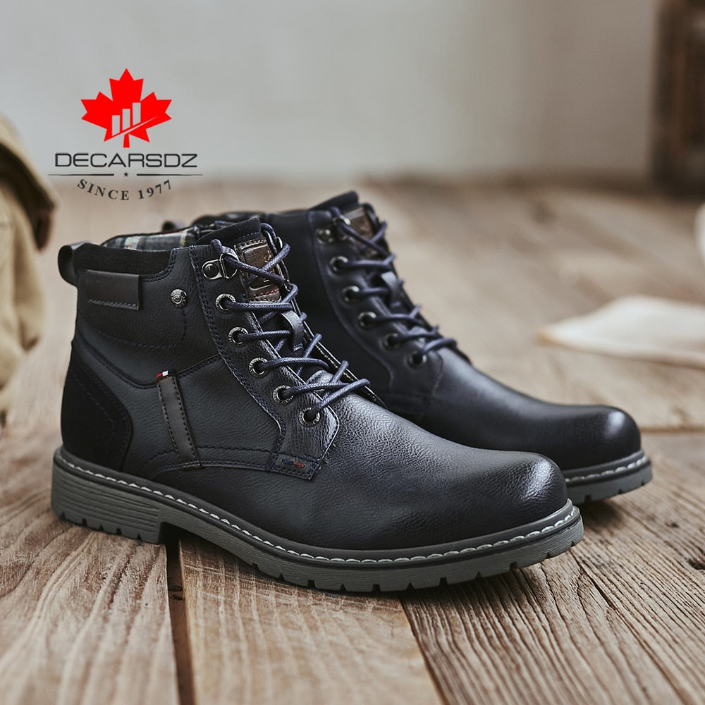 DECARSDZ Designer Mens Autumn/Winter Fashion Boots Stylish, Warm, Comfy and Durable