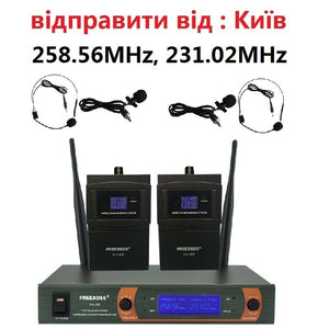 KV-22H2 VHF 2 Bodypack Wireless Microphone Family Party 2 Lapel 2 Headset microphone Wireless Karaoke Microphone System