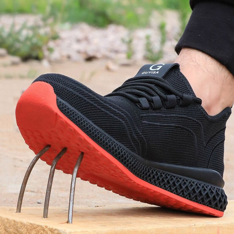 Safety Shoes With Metal Toe Men Immortal Indestructible Ryder Breathable Sneakers Shoe Work Shoes With Steel Toe Work Boots