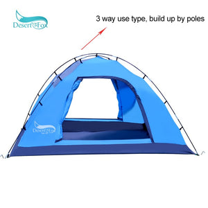 Desert Fox Automatic Tent 3-4 Person Camping Tent,Easy Instant Setup Protable Backpacking for Sun Shelter,Travelling,Hiking