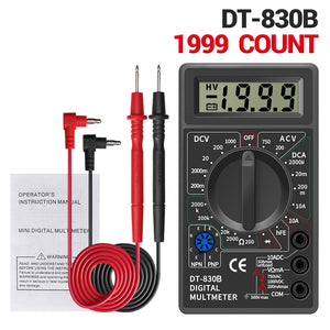 LCD Digital Handheld Multimeter DT830B Mini Voltmeter Ammeter Ohm Tester 750/1000V AC/DC Multi Meter Digital Multimeter Meter