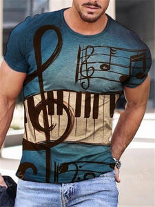 New for 2025/6 Hot Sale Men Fashion T-Shirts Music  Print