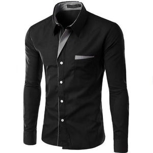 2025 Hot Sale New Fashion Camisa Masculina Long Sleeve Shirt Men Slim fit Design Formal Casual Brand Male Dress Shirt Size M-4XL