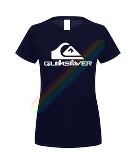 Quiksilver Classic White Logo T Shirt For Men Limitied Edition Unisex Brand T-shirt Cotton Amazing Short Sleeve Tops