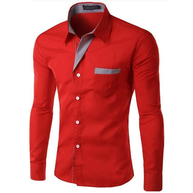 2025 Hot Sale New Fashion Camisa Masculina Long Sleeve Shirt Men Slim fit Design Formal Casual Brand Male Dress Shirt Size M-4XL