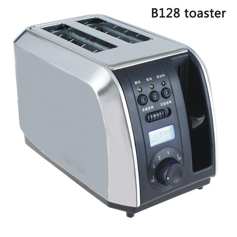 Stainless Steel Single/Double Side Bread Baking Oven Machine 2 Slot Electric Toaster Automatic Breakfast Toast Sandwich Maker EG