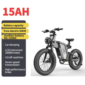 NEW NOTTING HILL E-BIKES 2024 EKX X20 2000W Electric E-Bike Mountain Beach Snow Ebike