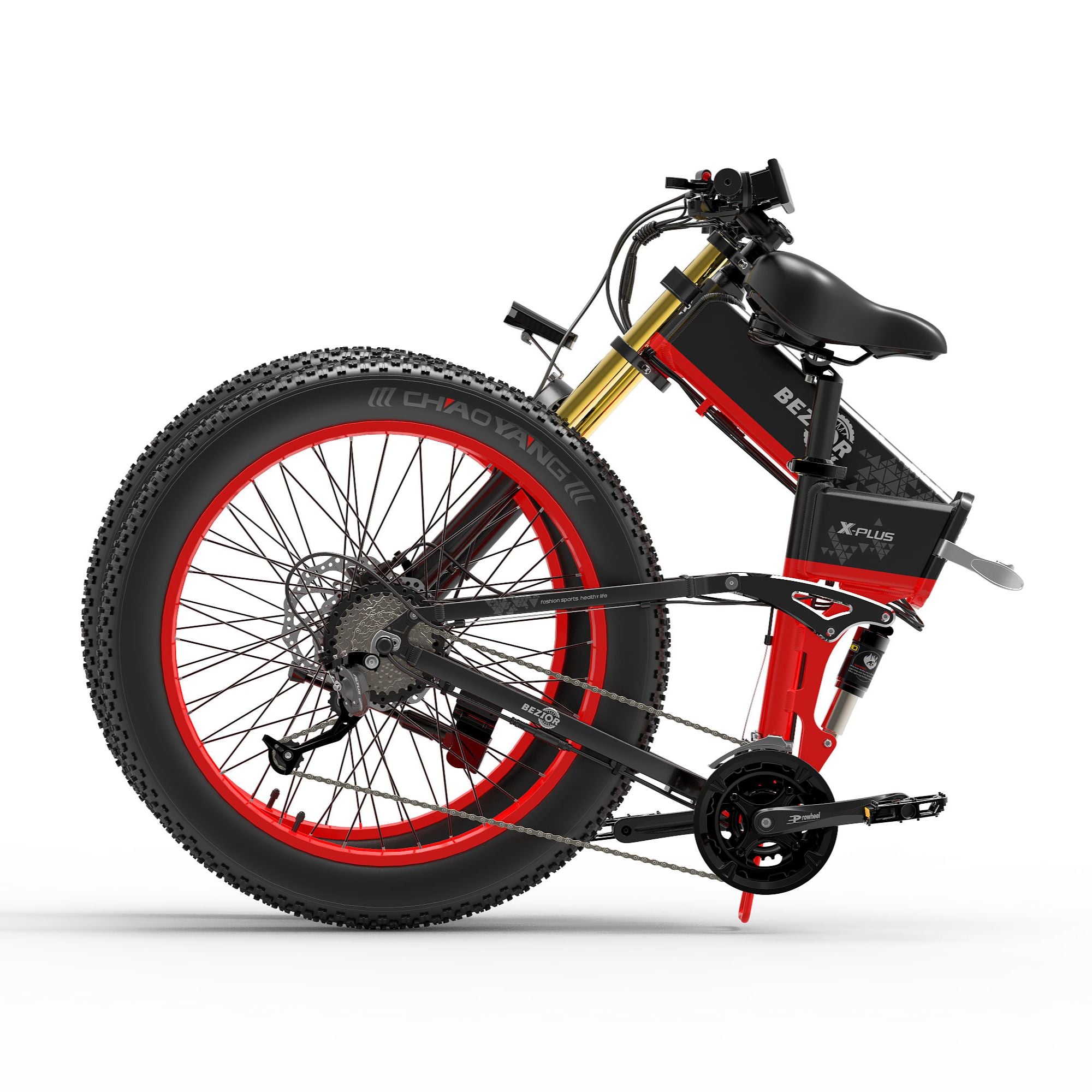 POLAND STOCKS NO TAX X-PLUS 1500W 48V17.5AH FOLDING ELECTRIC BIKE FAT TYRE 26"*4.0 HYDRALIC BRAKE POWERFUL