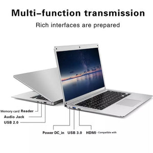 Cheap Intel Student Laptop 13.5-inch Laptop Windows 10 6GB LPDDR3 128GB 256GB  SATA SSD Small Portable Notebook Mini Game Laptop