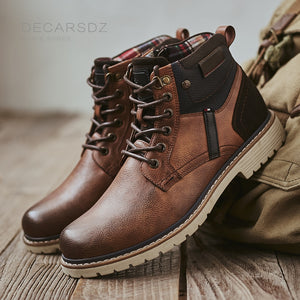 DECARSDZ Designer Mens Autumn/Winter Fashion Boots Stylish, Warm, Comfy and Durable