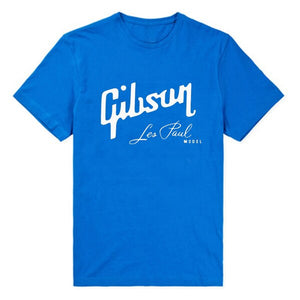 Gibson Guitar New Summer 2022 Fashion Printed T Shirt For Men Casual Cotton Short Sleeve T-shirt