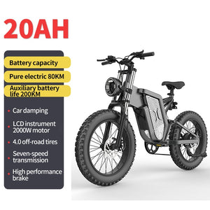 NEW NOTTING HILL E-BIKES 2024 EKX X20 2000W Electric E-Bike Mountain Beach Snow Ebike