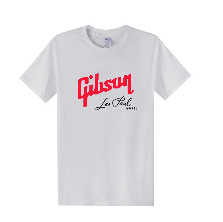 Gibson Guitar New Summer 2022 Fashion Printed T Shirt For Men Casual Cotton Short Sleeve T-shirt