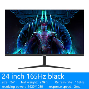 MUCAI 24 Inch PC Monitor 144Hz Ips Lcd Display HD 165Hz Desktop Gaming Gamer Computer Screen Flat Panel HDMI-compatible/DP