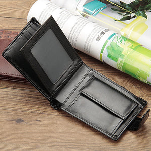 New SHORT STYLE Wallet Patchwork Leather design Trifold Wallet with Coin Pocket and Card Holder