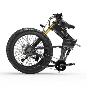 POLAND STOCKS NO TAX X-PLUS 1500W 48V17.5AH FOLDING ELECTRIC BIKE FAT TYRE 26"*4.0 HYDRALIC BRAKE POWERFUL