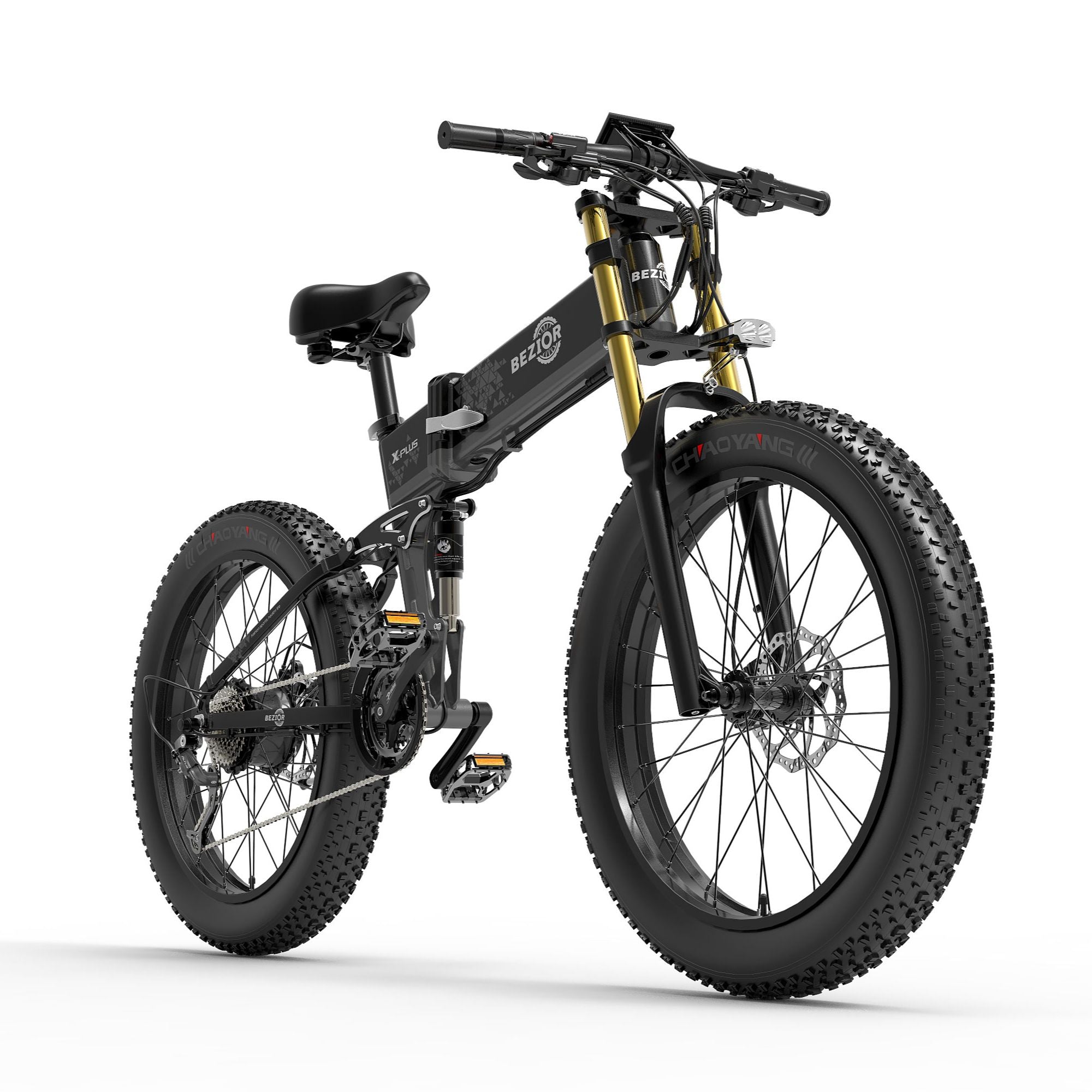 POLAND STOCKS NO TAX X-PLUS 1500W 48V17.5AH FOLDING ELECTRIC BIKE FAT TYRE 26"*4.0 HYDRALIC BRAKE POWERFUL