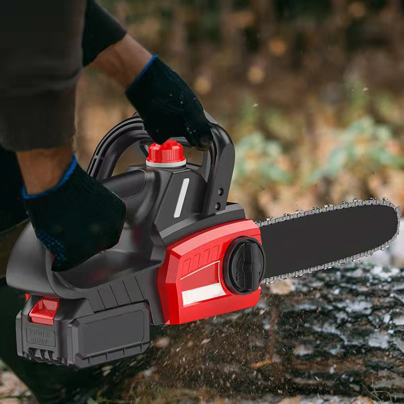 1800W Cordless Brushless Chainsaw with Removable Lithium Battery