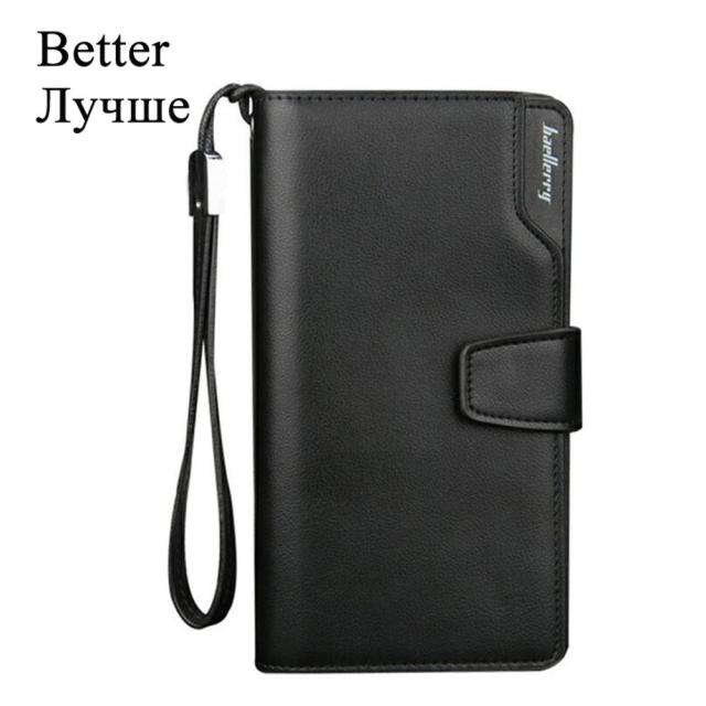 BAELLERRY Designer Brand Wallet Long Style. High Capacity and Good Quality. For Passport/Credit Cards/Driver's Licence