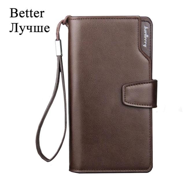 BAELLERRY Designer Brand Wallet Long Style. High Capacity and Good Quality. For Passport/Credit Cards/Driver's Licence