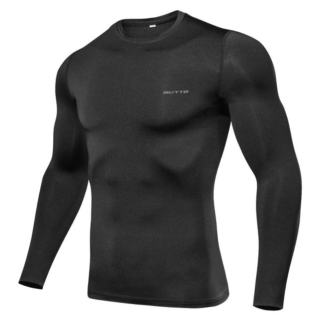 Outto Mens Cycling Base Layers Long Sleeves Compression Quick Dry Fitness Gym Running Bicycle Underwear