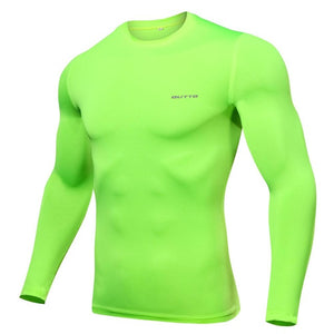 Outto Mens Cycling Base Layers Long Sleeves Compression Quick Dry Fitness Gym Running Bicycle Underwear