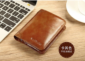 ManBang Stylish Designer Wallet made with Genuine Cow's  Leather a Classic High Quality Wallet for holding Money/Credit Cards/Drivers Licence/Business Cards