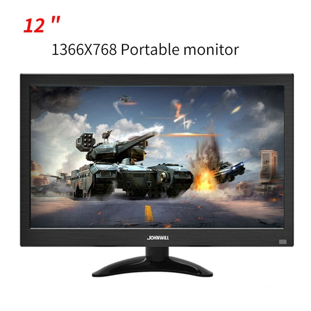 HD PC MONITOR 1366 x 768 portable monitor LCD TV Display PS4 XBOX with HDMI VGA USB AV BNC 12/10.1 inch gaming monitor