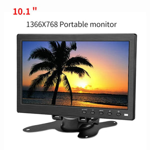 HD PC MONITOR 1366 x 768 portable monitor LCD TV Display PS4 XBOX with HDMI VGA USB AV BNC 12/10.1 inch gaming monitor