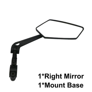 Bicycle Adjustable Rear View Mirror Bike Cycling Clear Wide Range Back Sight Rearview Reflector Handlebar Left Right Mirror