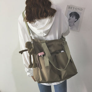 LUYO Waterproof Oxford Large Capacity Canvas Tote Shoulder/Hand Bag