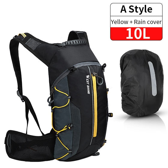 WEST BIKING Portable Waterproof Backpack 10L Capacity also suitable for Outdoor Sport Climbing Hiking Picnics