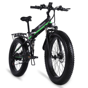 Best Selling Electric Bike (Ebike) 26" Wheels 1000W 48V Adult Men's/Women's  Mountain/Snow/Beach Folding EBike  MX01 with 4.0 Fat Tyres and 48V Fast Charge Lithium Battery