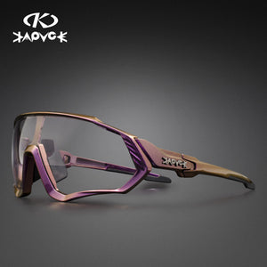 Kapvoe Photochromic Cycling Sunglasses Men Women Sport Road Mtb Mountain Bike Bicycle Glasses Cycling Glasses Eyewear Goggle