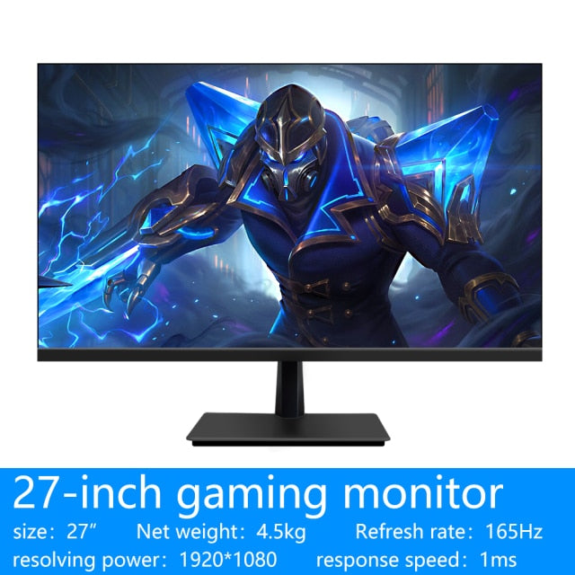 MUCAI 27 Inch PC IPS Monitor 144Hz LCD Display HD 165Hz Desktop Gaming Computer Screen Flat Panel HDMI/DP