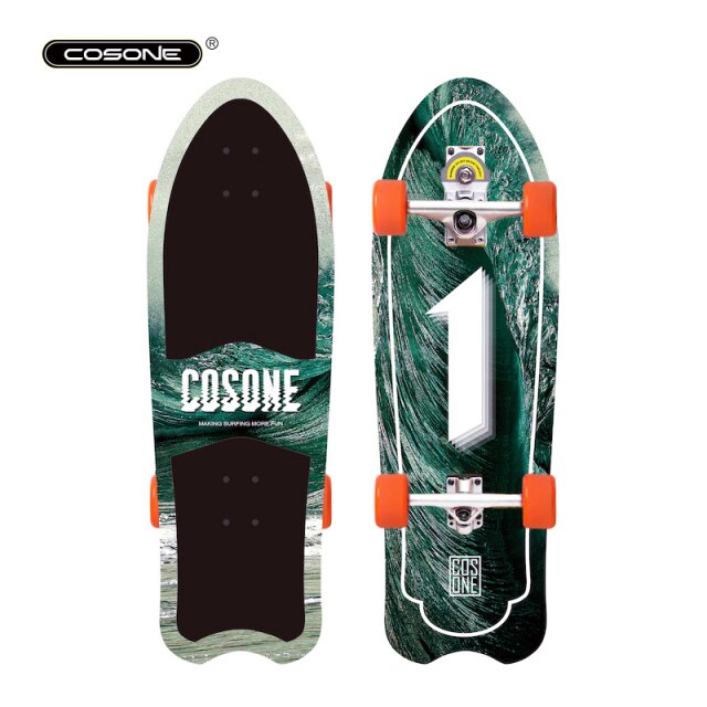 Land Surf Skate PRO Surfing Skiing Training Board Non Pedaling Carving Pumping Skateboard Complete Cruising for Kids Adults