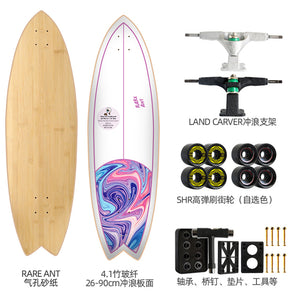 Land Carver Surf Skateboard  26 x 90cm Skateboard Equipped with Two types of Dynamic Steering Bracket