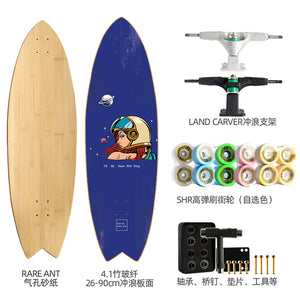 Land Carver Surf Skateboard  26 x 90cm Skateboard Equipped with Two types of Dynamic Steering Bracket