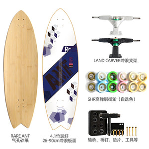 Land Carver Surf Skateboard  26 x 90cm Skateboard Equipped with Two types of Dynamic Steering Bracket