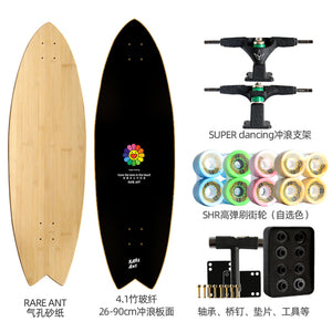 Land Carver Surf Skateboard  26 x 90cm Skateboard Equipped with Two types of Dynamic Steering Bracket