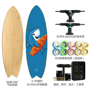 Land Carver Surf Skateboard  26 x 90cm Skateboard Equipped with Two types of Dynamic Steering Bracket