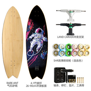 Land Carver Surf Skateboard  26 x 90cm Skateboard Equipped with Two types of Dynamic Steering Bracket